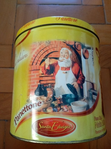 Imagem 1 de 7 de Lata Panetone Santa Edwiges Vazia Coleção De 2008 Usado