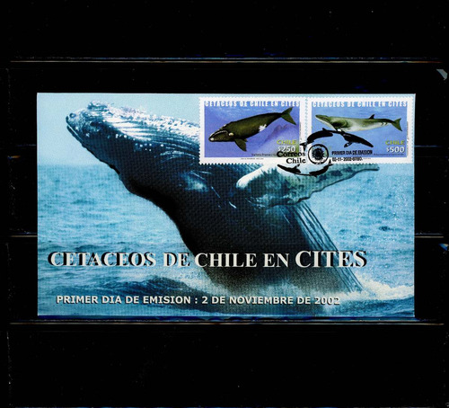 Sellos Postales De Chile. Cetáceos De Chile En Cites.