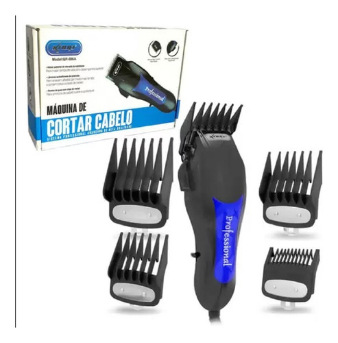 Máquina Cortar Cabelo Profissional Qr-086 Knup Motor V5000