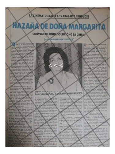 Afiche Retro Margarita Lopez Portillo Salva Cine 1979
