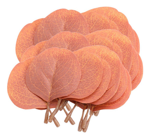 50pcs Hojas De Eucalitto Artificial Follaje Para Café