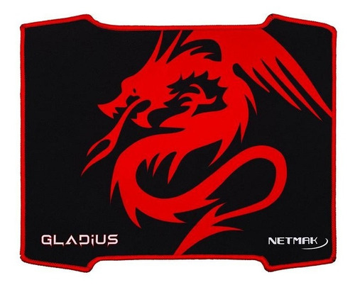 Pad Grande Gamer Dragon Rojo Gladius Speed Red 30x25cm Grand