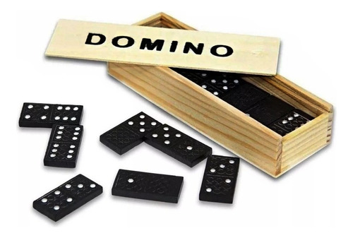 25 Juegos Domino De Madera Económico Mayoreo Juego Mesa