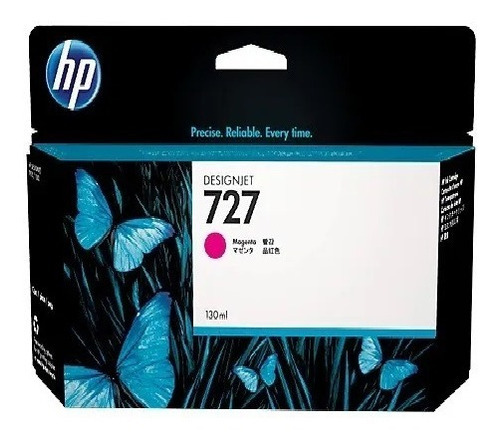 Cartucho De Tinta Hp 727 B3p20a Magenta 130ml