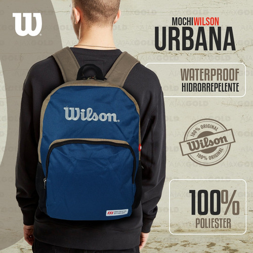 Imagen 4 de 10 de Mochila Wilson Porta Notebook Urbana Deportes Gym Reforzada