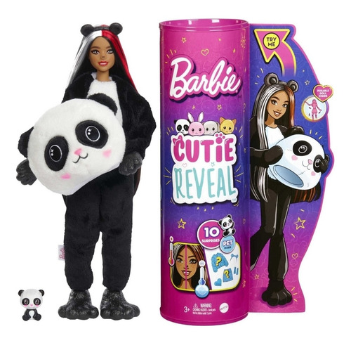 Barbie Cutie Reveal - Muñeca Con Disfraz De Peluche Panda