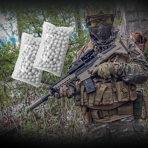 Imagen 4 de 10 de Balines Airsoft Goldenball 6 Mm Bbs X200 0,12 Gr / 0.20 Gr