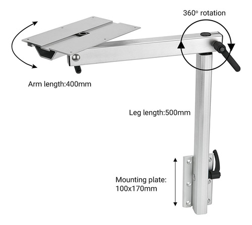 Soporte De Mesa Ajustable Para Vehículos Recreativos