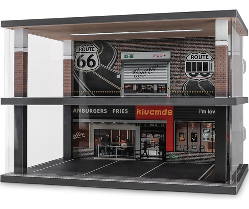 Kivcmds 1:24 Escala Modelo De Coche Vitrina Con...