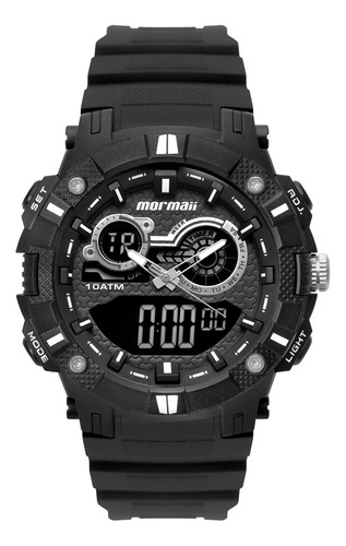 Relógio Mormaii Masculino Action Preto Moad3781ab8p