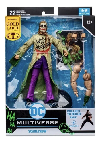 Figura Mcfarlane Scarecrow Gold Label Dc Multiverse 