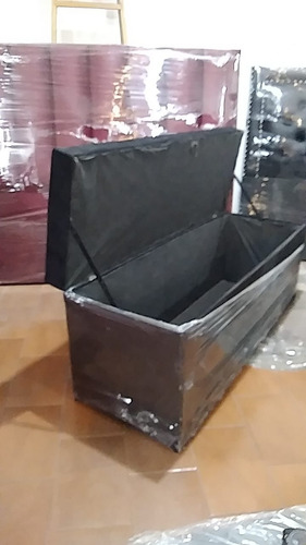 Baulera Lisa En Pana Negra Negro Liso (Usado)