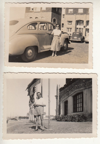 1953 Lote 2 Fotografias En Hotel San Rafael Punta Del Este 