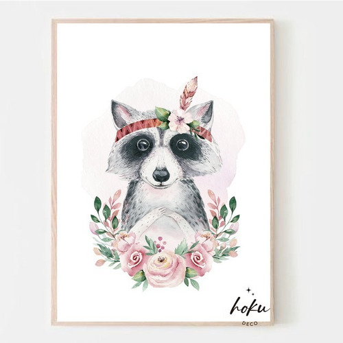 Imagen 1 de 2 de Cuadro Infantiles Delicados - Animales - 20x25