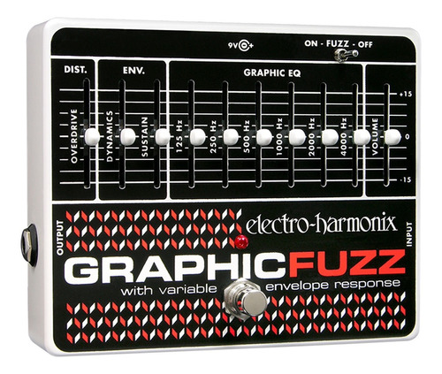 Pedal De Efecto Electro Harmonix Graphic Fuzz Pr Color Negro