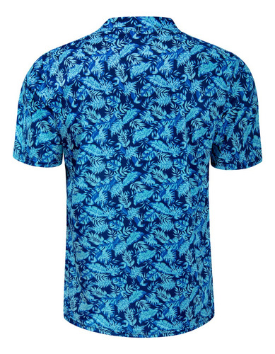 Polos Estampados Henley Para Hombre, A La Moda, De Corte Sec
