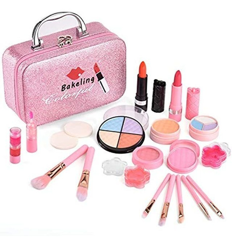 Bakeling Kit De Maquillaje Para Niños, 21 Piezas Para Niñas