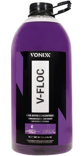 Shampoo Automotivo Lava Auto V-floc Concentrado 3l Vonixx