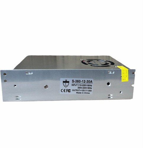 Imagem 2 de 3 de Fonte Chaveada 30a 12v 360w P/ Cftv Fita Led Som Automotivo