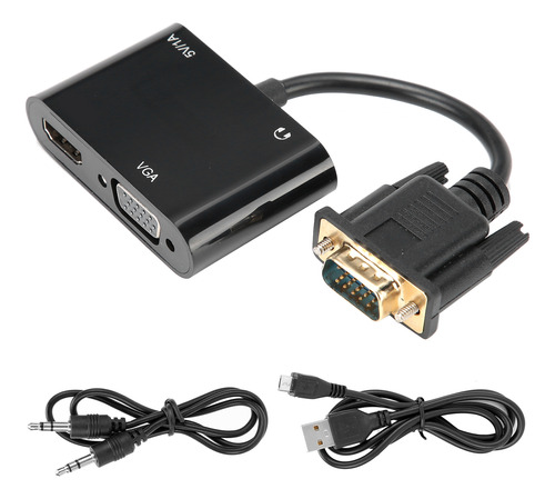 Adaptador Vga A Pantallas De Proyector De Tv Con Convertidor