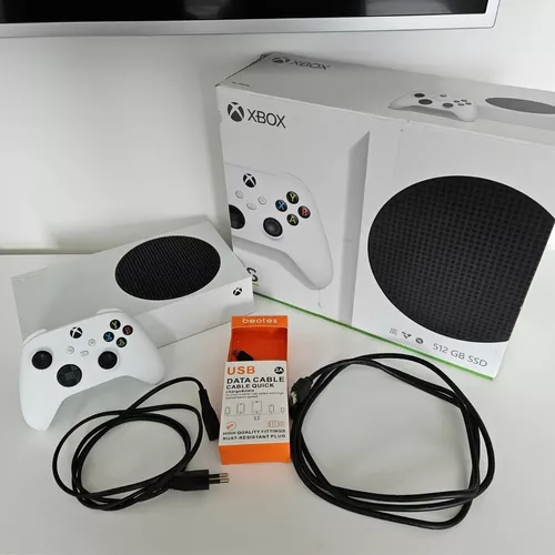 Console Microsoft Xbox Series S, 512GB, Branco, Com 1 Controle, RRS-00006