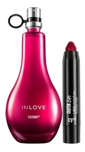 Labial Crayon Lips + Fragancia In Love De Cyzone