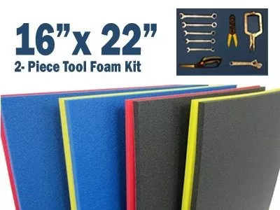 5S Organizador de espuma para caja de herramientas, espuma personalizada  para herramientas, 2 colores : Herramientas y Mejoras del Hogar 