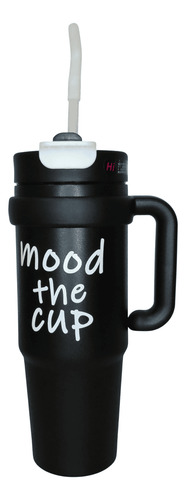 Vaso Termico Bingba Cup Doble Tapon 1000ml Acero Inoxidable Negro Yt-44