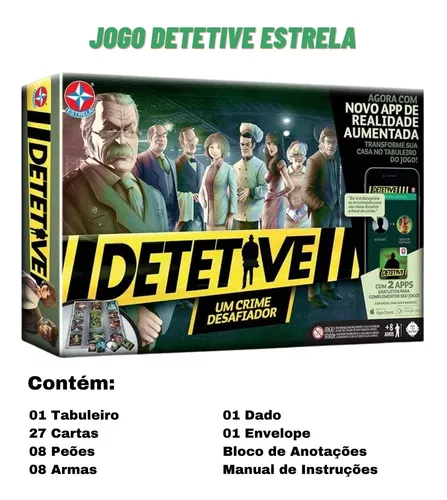 Jogo De Tabuleiro Detetive Com App De Realidade Aumentada