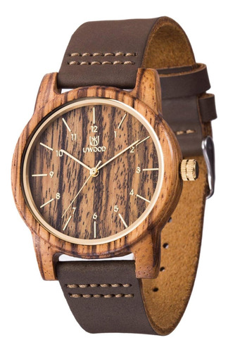 Leeev Relojes De Madera Unisex Serie Uwood Reloj De Pulsera 