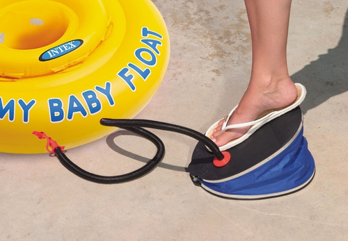Imagen 4 de 4 de Inflador Intex Pie Gigante 30 Cm Doble Acción #68610