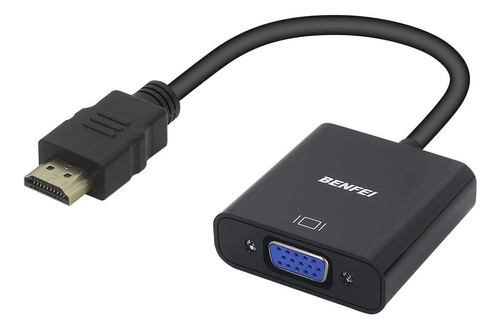 Adaptador Benfei Hdmi A Vga Macho A Hembra/negro