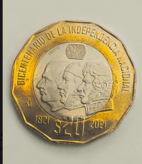 Moneda 20 Pesos Conmemorativa Bicentenario