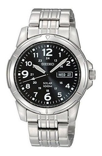 Imagen 1 de 1 de Reloj Hombre Seiko Sne095p1 Solar | Envío Gratis