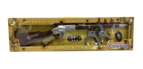 Rifle De Sheriff Con Esposas 58 Cm Lyon Toys Nene Vaquero 