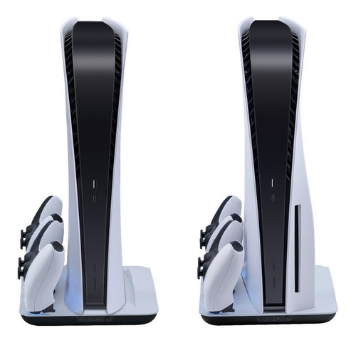 Imagen 5 de 10 de Ps5 Base Consola + 3 Coolers + Cargador 2 Joysticks Dobe Tp5