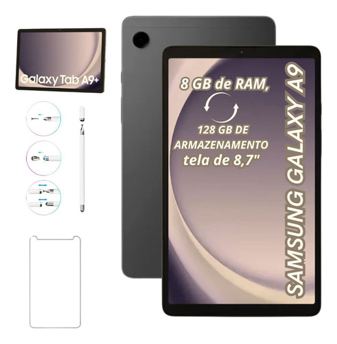 Tablet Samsung Galaxy A9 8.7 128 + 8 Com Caneta E Película