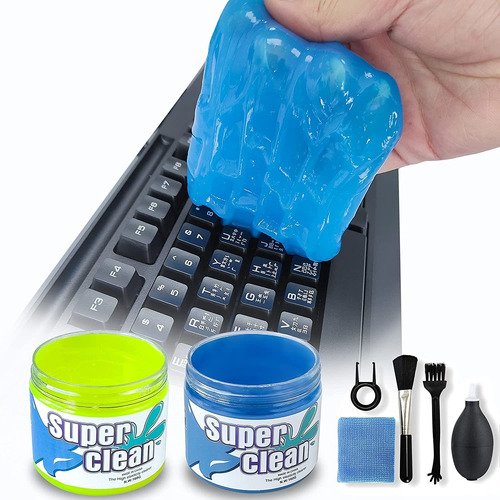 Paquete De 2 Gel Limpiadores Para Teclado C/kit De 5 Acce.