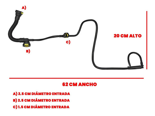Manguera De Gases Peugoet 206 Motor 1.4