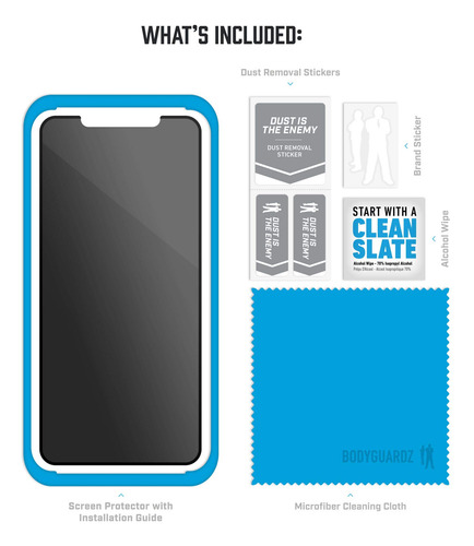 Bodyguardz Spyglass Edge Privacy Screen Protector Extrem