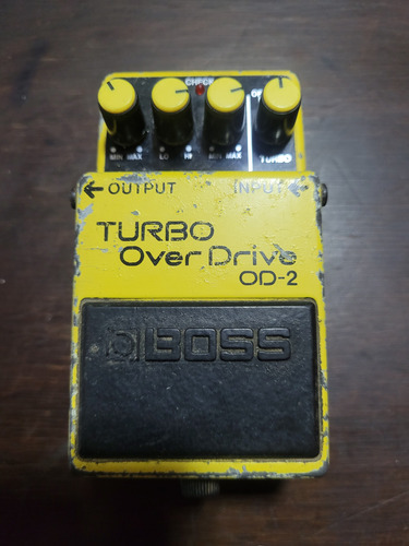 Boss Turbo Overdrive Od2 Amarelo (Usado)