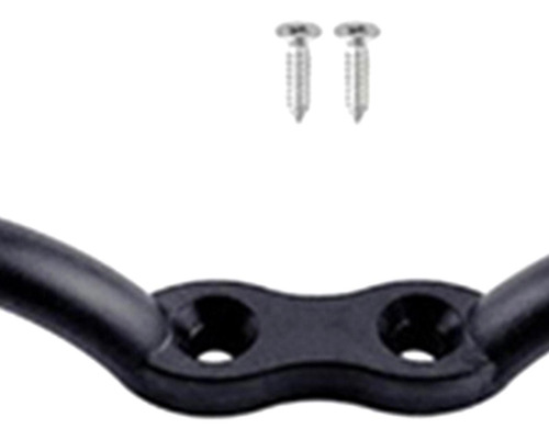 2 Cornamusa De Cuerda De Acero Inoxidable, Cornamusa Negro