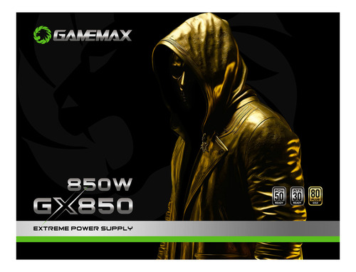 Gamemax GX Pro GX850PBKPS18810BR fonte 850w 80 gold full modular pfc ativo atx 3.0 110V/220V