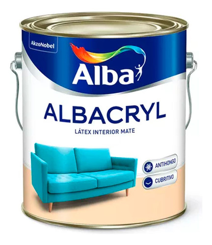 Albacryl Pintura Latex Interior Blanco Mate X 10 Litros Rex