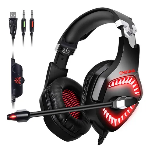 Audifonos Gamer Onikuma K1 Pro Negro Rojo