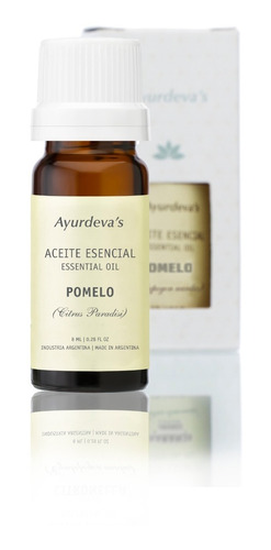 Aceite Esencial De Pomelo Ayurdeva's 100% Puro Y Natural