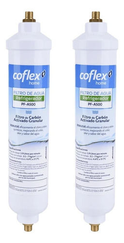 Filtro De Agua Para Refrigerador Pf-a500 Coflex (2 Pza)