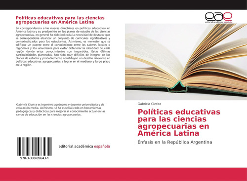 Libro: Políticas Educativas Ciencias Agropecuarias