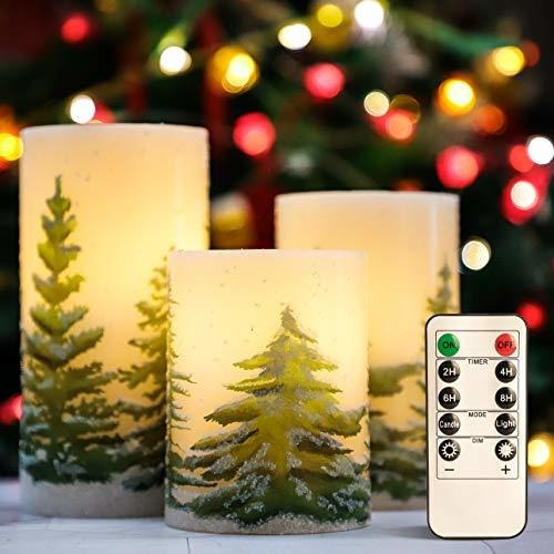 Velas De Navidad Sin Llama Parpadean D3 X H4 5 6 Velas ...