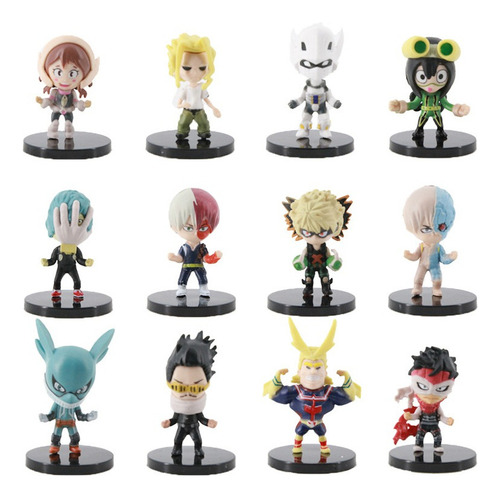 12pcs My Hero Academia Acción Figura Modelo Juguete Regalo